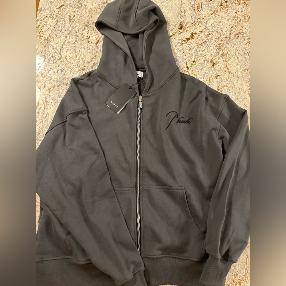Rhude Script Logo Zip Up Size S
